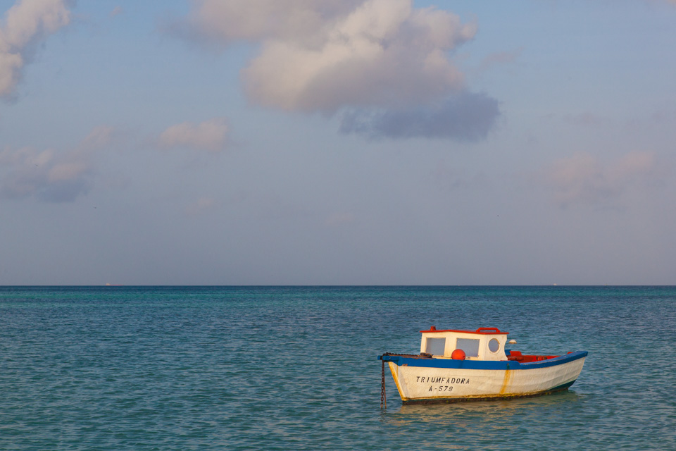 Boats near Palm Beach, Aruba