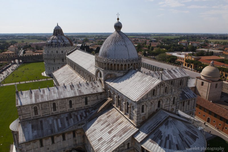 Piazza dei Miracoli, from the top of the Leaning Tower