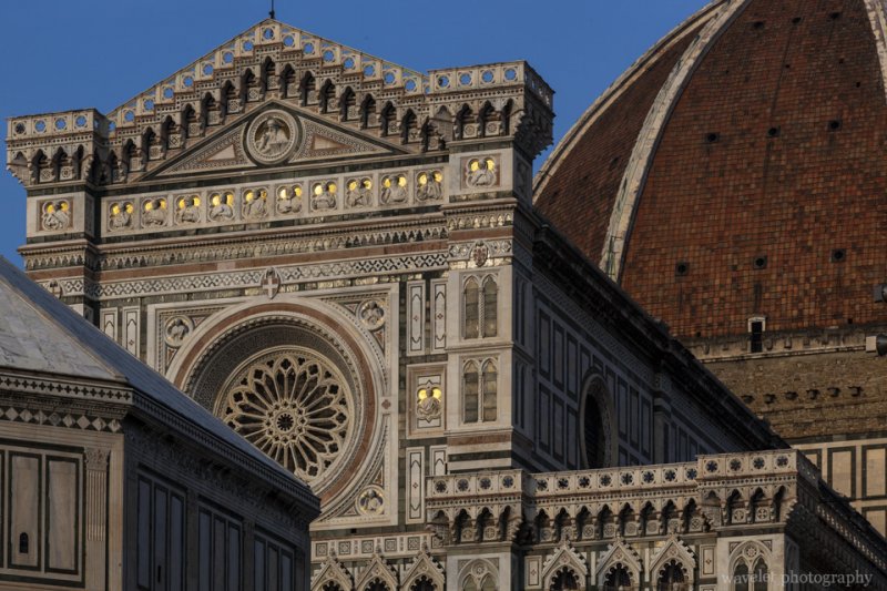 West façade and the dome of the cathedral, Florence
