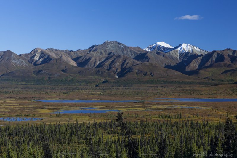 Mountain range by the Glenn Highway, Alaska