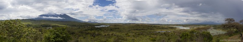 Panorama of Arusha National Park, Tanzania