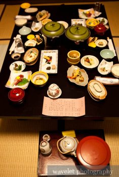 箱根Hotel Okada的晚餐料理