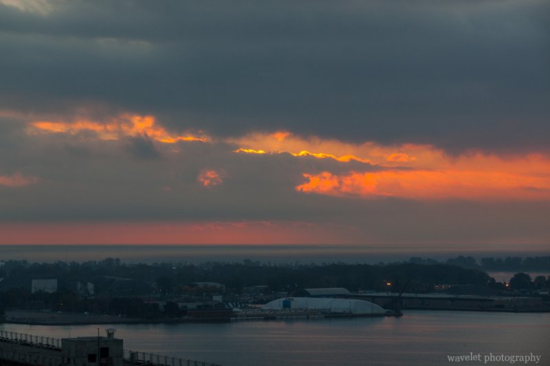 Sunrise over Lake Ontario, Toronto