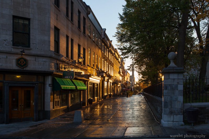 Rue Sainte-Anne in the morning, Quebec City
