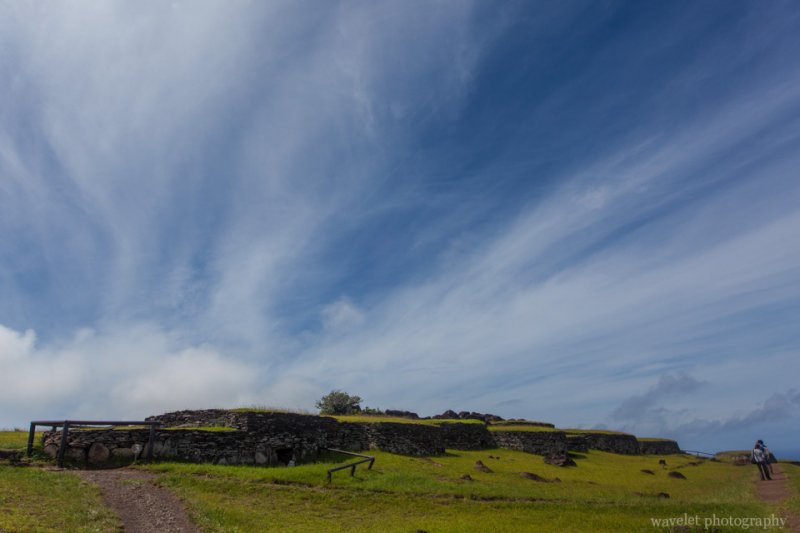 Houses in Orongo, Easter Island