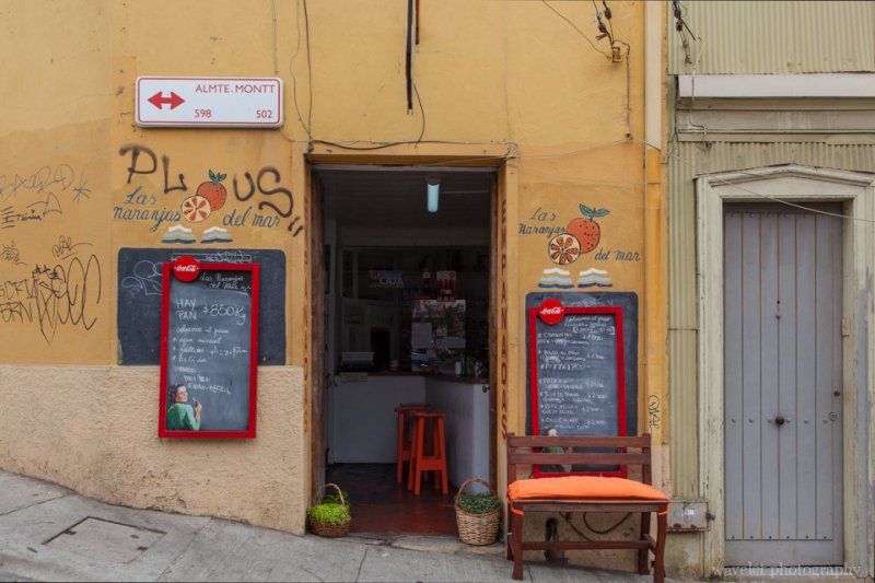 A local restaurant where we had the lunch, Valparaiso