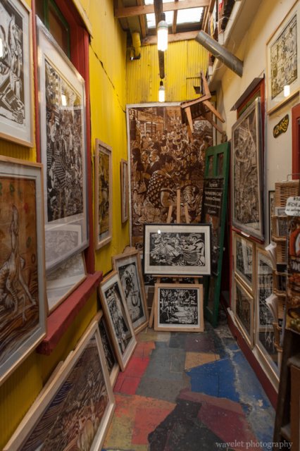 A art gallery at Cerro Concepción area, Valparaiso
