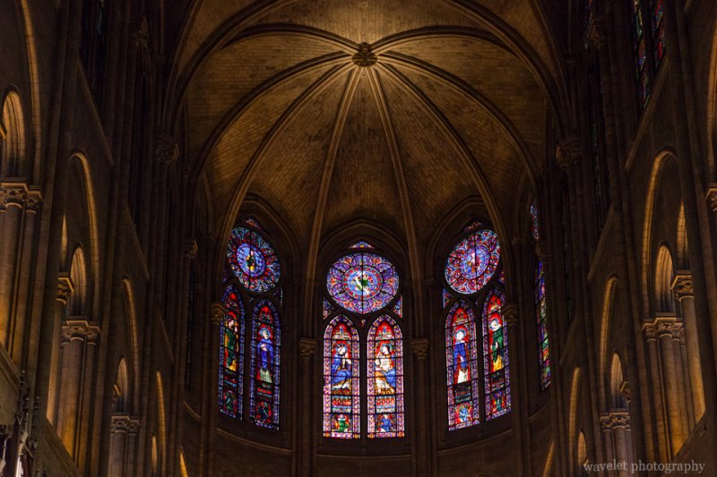 Chancel windows of Notre-Dame, Paris
