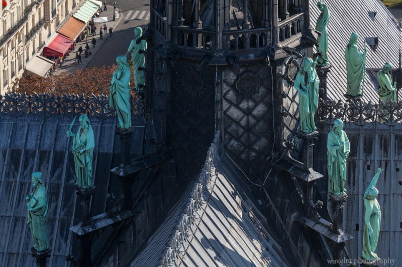 Apostles on the spire, Notre-Dame de Paris