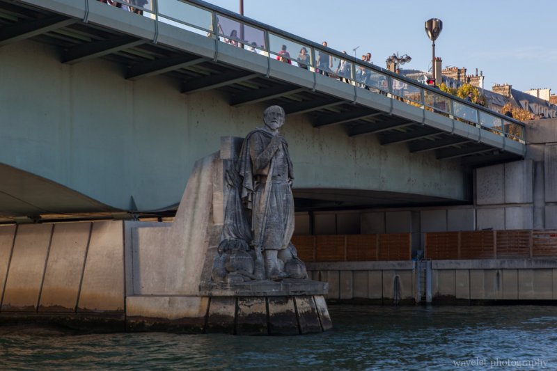 The Zouave statue at Pont de l'Alma, Paris