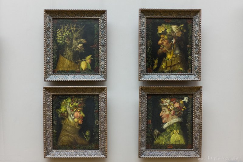 Four Seasons Painting by Giuseppe Arcimboldo, Musée du Louvre, Paris