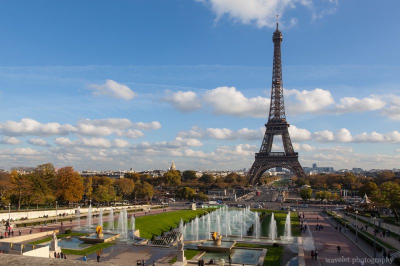 Jardins du Trocadéro and Eiffel Tower, Paris