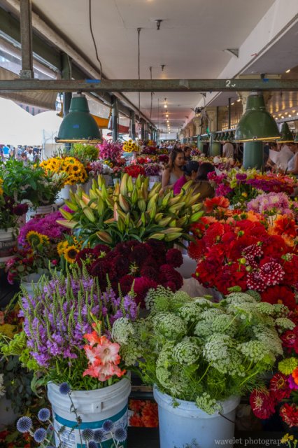 Flowers in the Public Market, Seattle