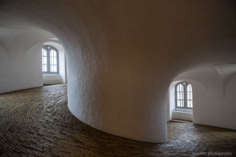 The spiral ramp inside Rundetaarn, Copenhagen