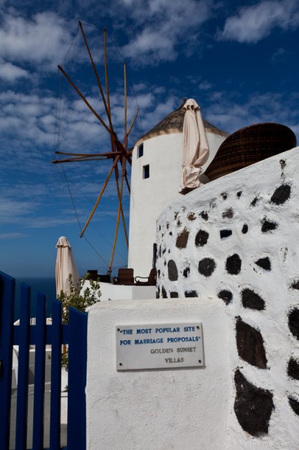 Windmill at the Northern Tip of Santorini