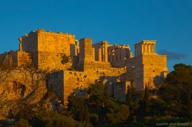 the Acropolis in the Sunset, Athens