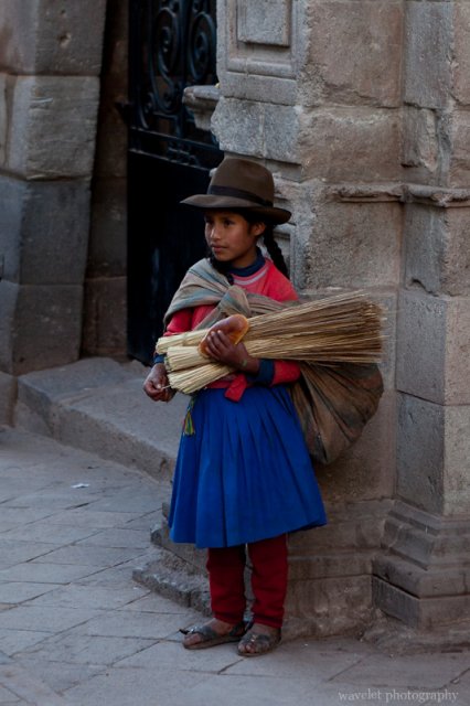 Girl on her way home, Cusco