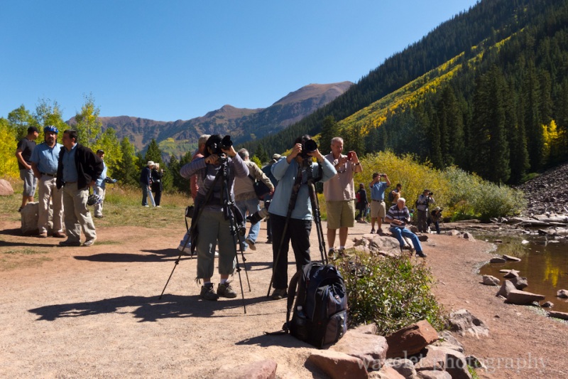 Photographers at Maroon Bells