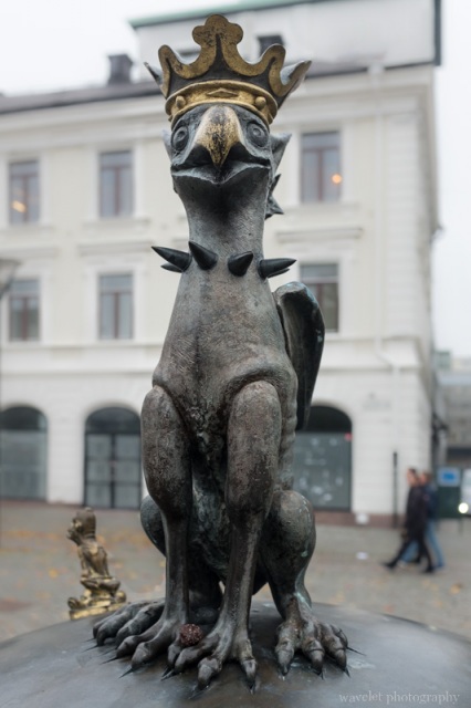 Sculpture on Gustav Adolfs torg, Malmö