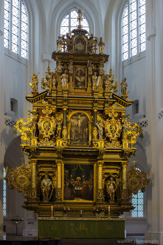 The altar in the St. Peter\'s Church, Malmö