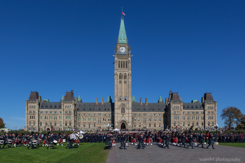 Parade of Canadian Police And Peace Officer\'s Memorial in front of Parliament of Canada, Ottawa