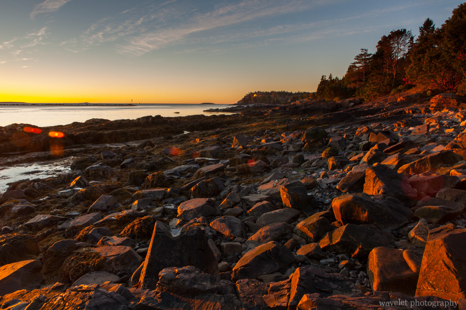 Sunrise, Near Bar Harbor, Acadia National Park, Maine