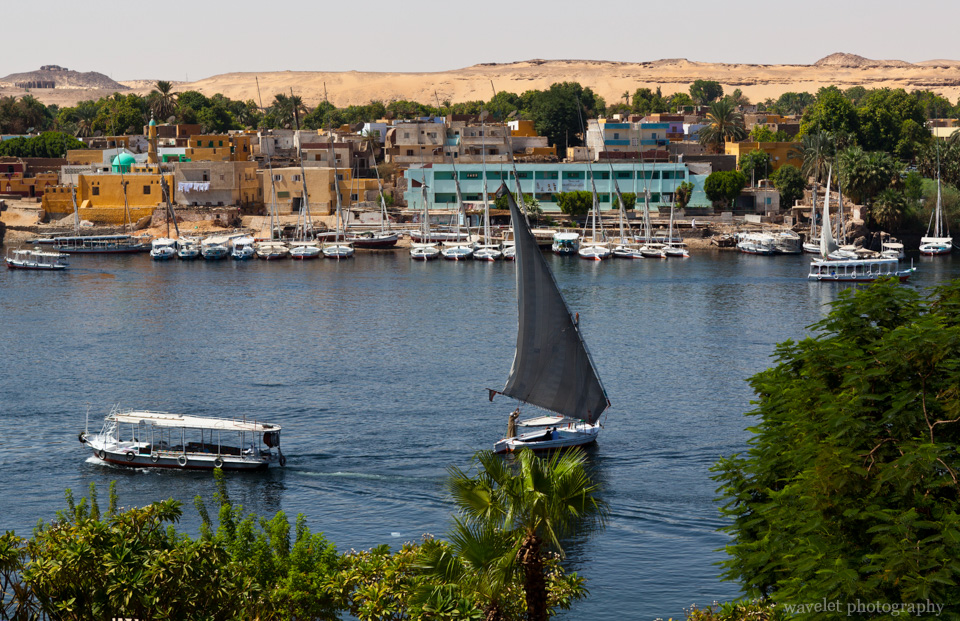Fulucca on the Nile River in Aswan