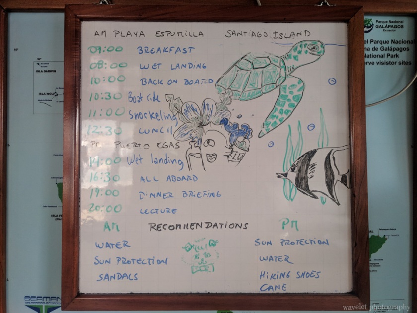 Itinerary of Playa Espumilla and Punta Vicente Roca