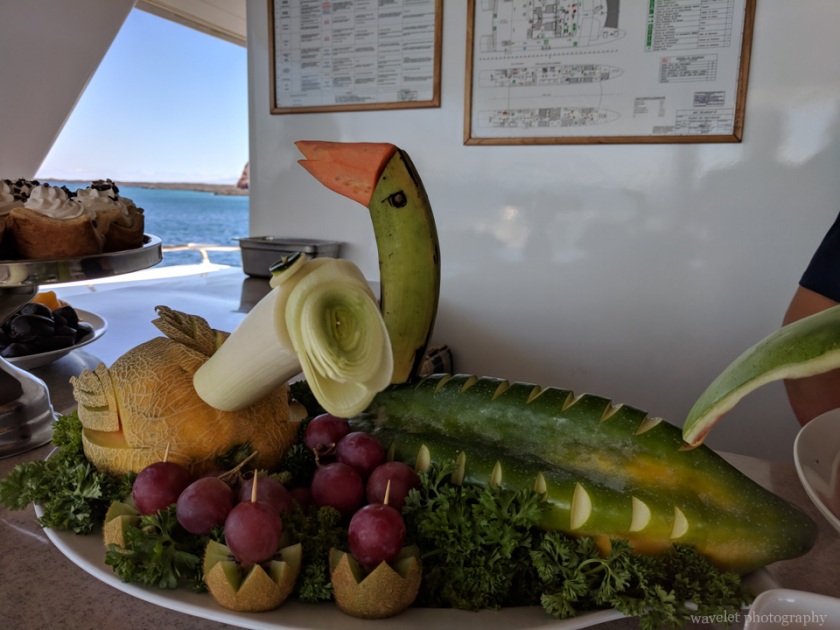 Lunch on Seaman Journey, Santiago Island