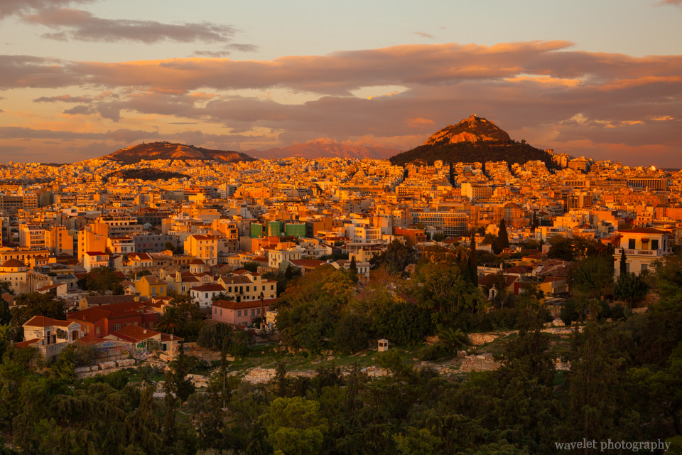 Athens in the Sunset