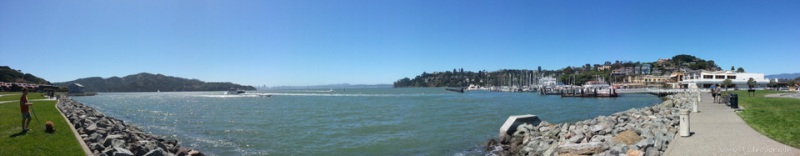 Richardson Bay and the boardwalk, Tiburon