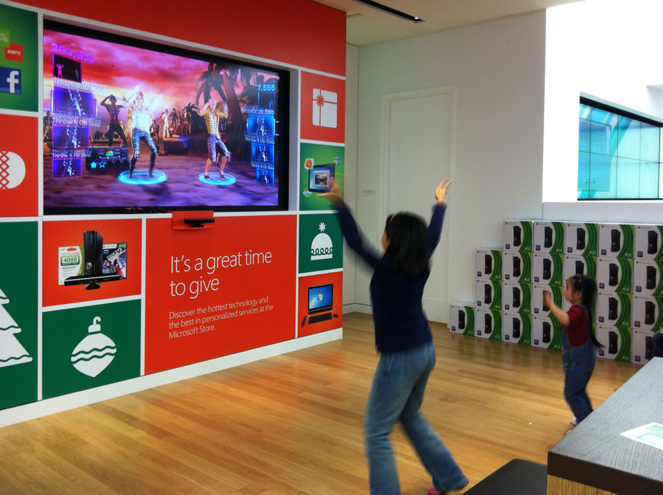 Dance with Kinect, Microsoft Store at Valley Fair