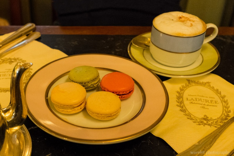 Macarons in Laduree at Rue Royale, Paris
