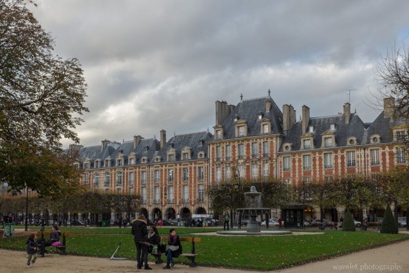 Place des Vosges in Marais district, Paris