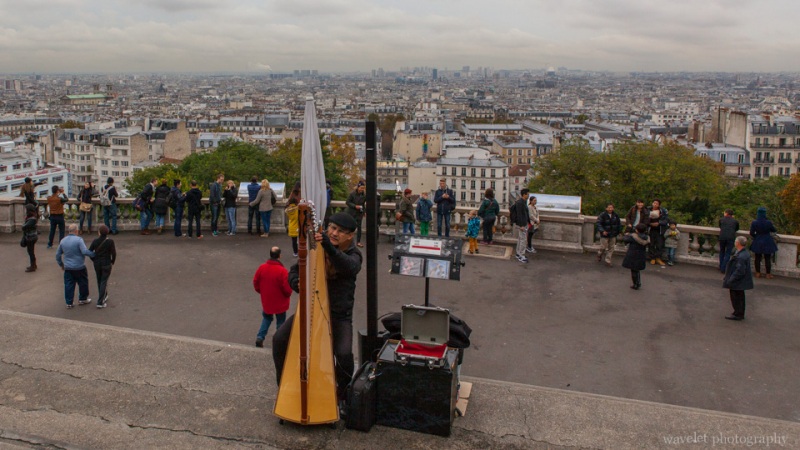 Overlook paris from Sacré-Cœur\'s upper platform, Paris