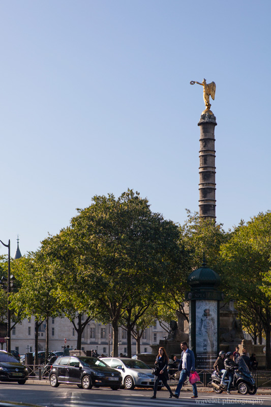 La Place du Châtelet and La Fontaine du Palmier, Paris