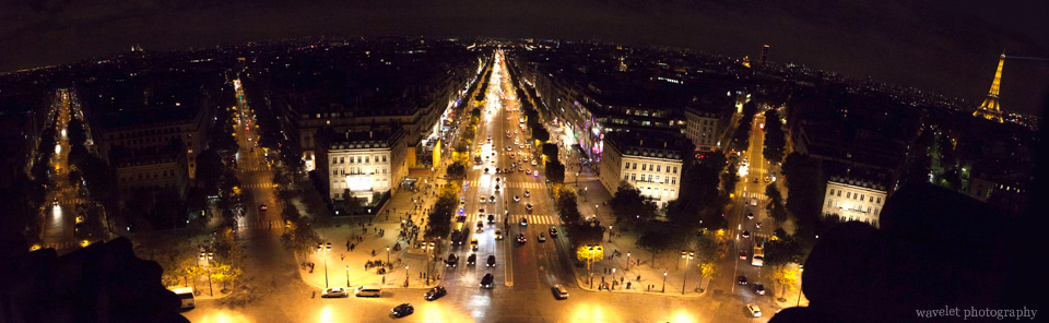 Paris as seen from the top of Arc de Triomphe, Paris