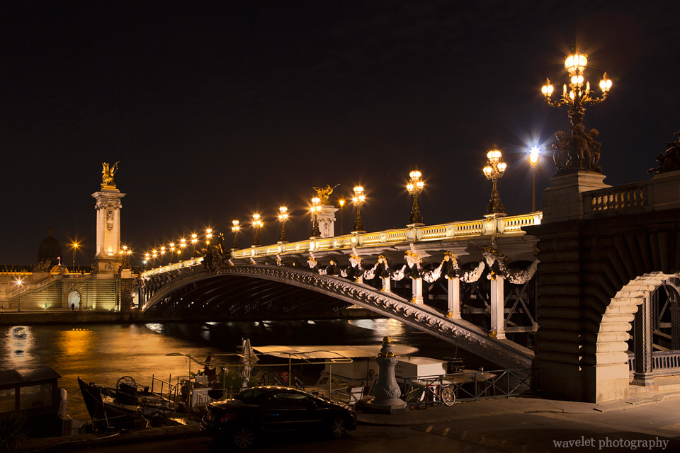 Pont Alexandre III in the night, Paris