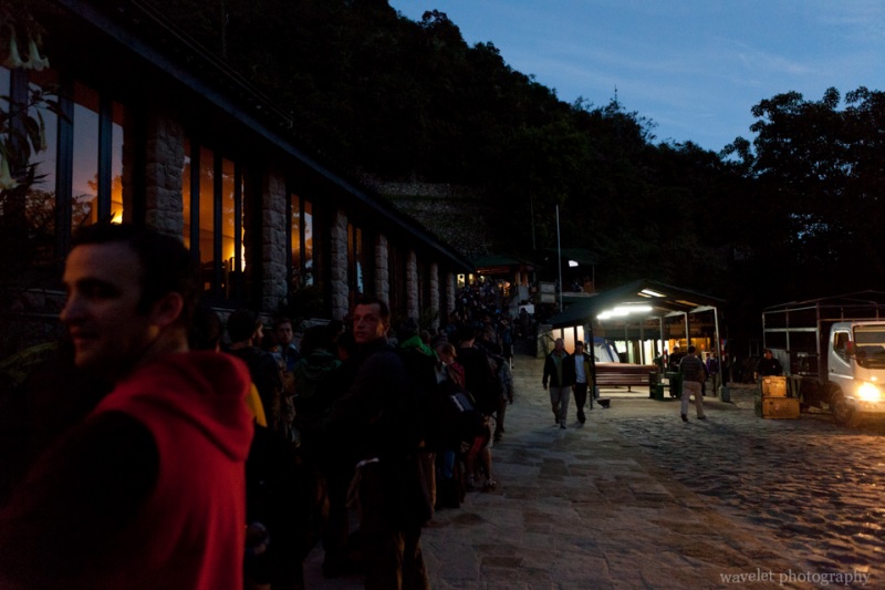 Lines at the Entrance of Macchu Picchu
