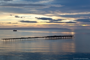 Sunrise over the Strait of Magellan