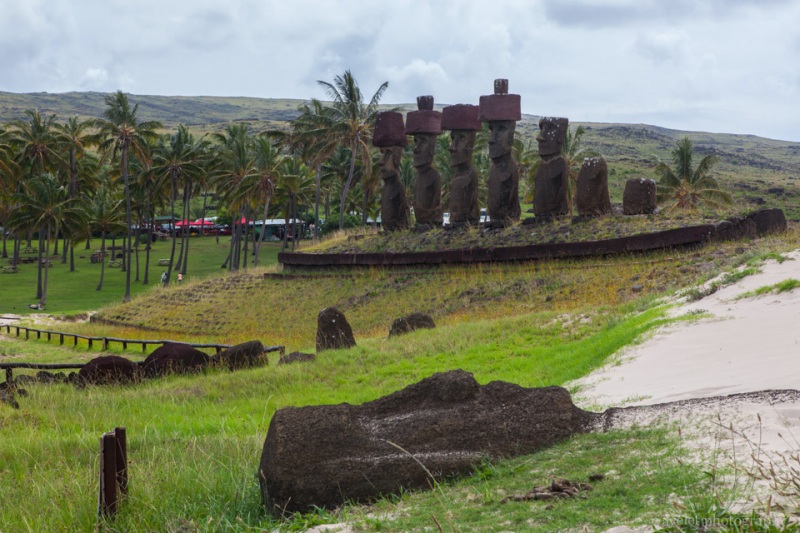 Ahu Nao-Nao at Anakena beach, Easter Island