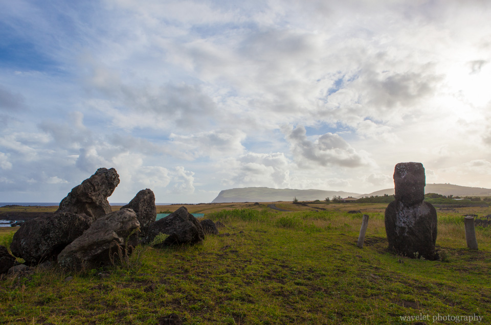 A small Ahu at the south coast of Easter Island