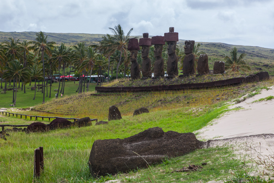 Ahu Nao-Nao at Anakena beach, Easter Island
