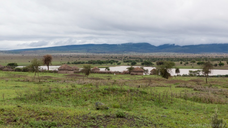 A Maasai village by the lake