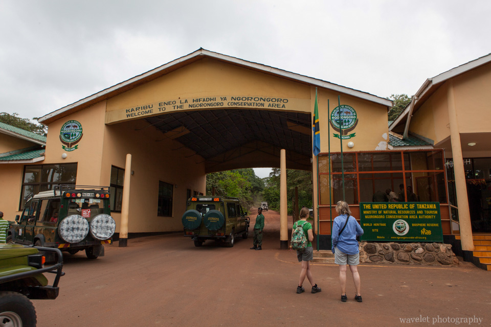 Entrance of Ngorongoro Conservation Area.