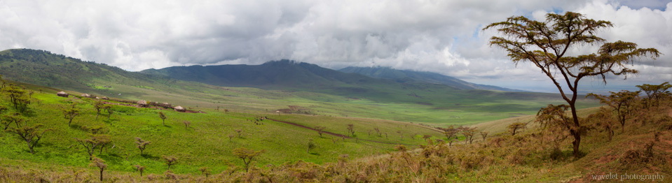 Western slope of Ngorongoro volcano