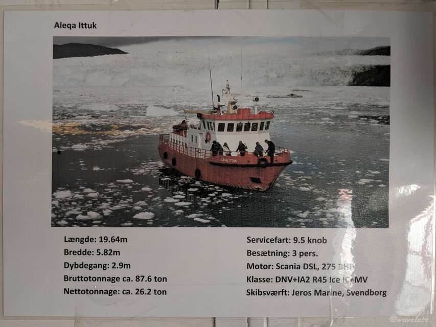 Boat crossing Disko Bay, Greenland