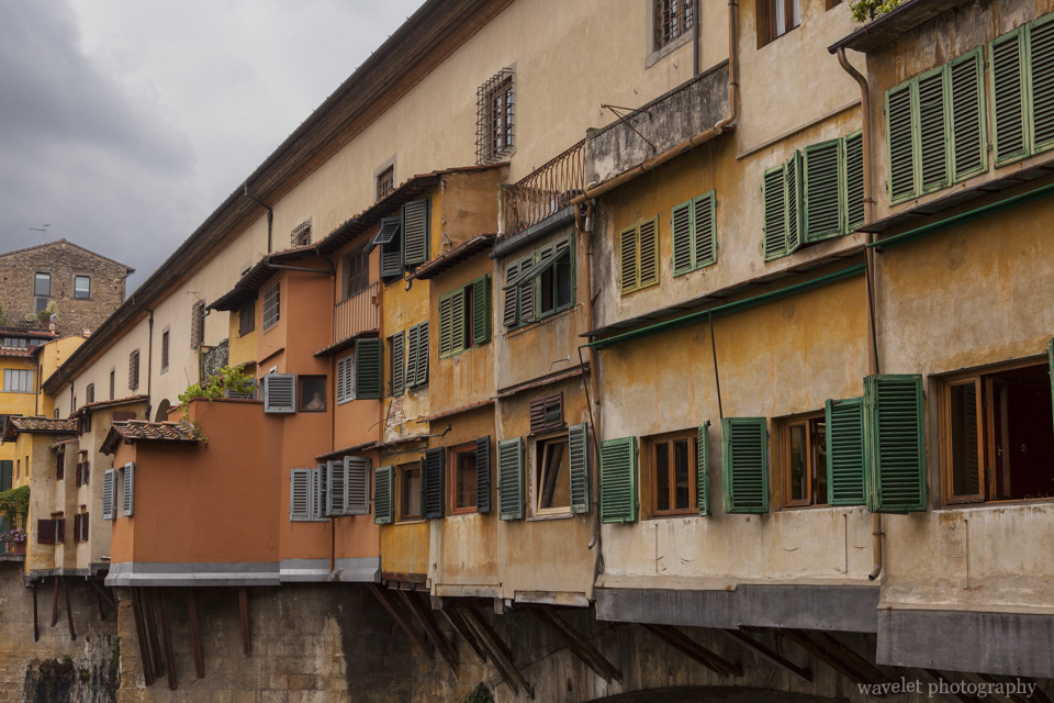 Closer look of Ponte Vecchio, Florence