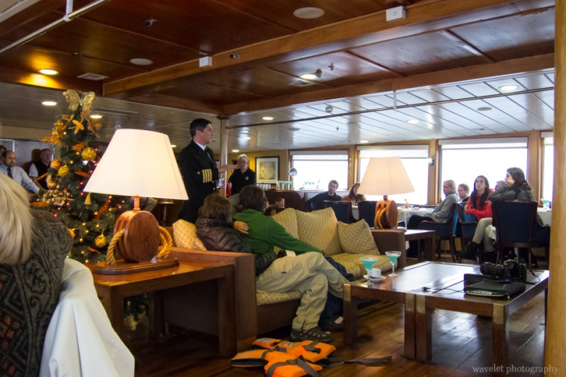 The Captain Welcomed us on Board