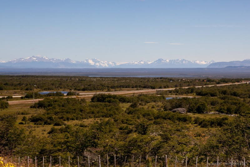 Overlook Mountains of the southern Andes.